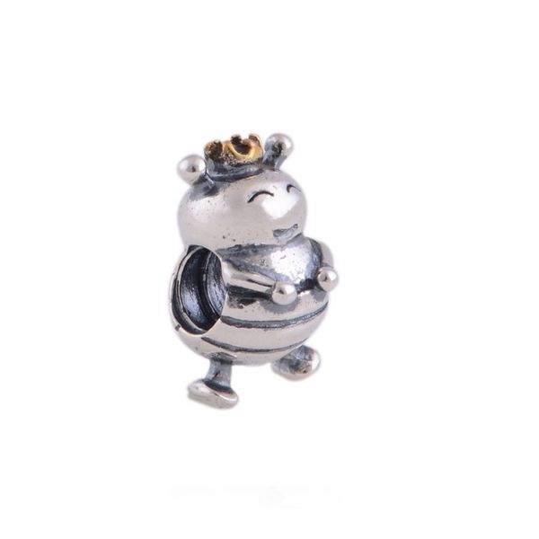 2016 NUOVO filo d'argento sterling 925 perline di fascino dell'ape regina adatto stile europeo braccialetti Pandora collane gioielli fai da te donne all'ingrosso