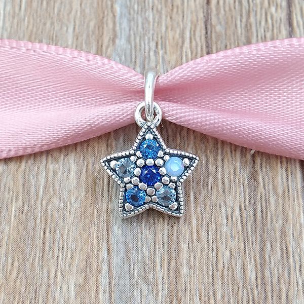 

Authentic 925 Sterling Silver Beads Bright Star Pendant Charms Fits European Pandora Style Jewelry Bracelets & Necklace 396376NSBMX