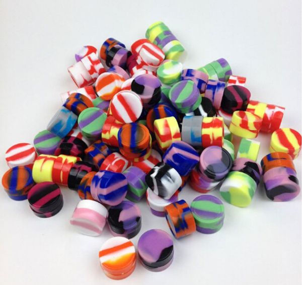 Hottest Silicone Wax Box for Dry Herb Atomzier Silicone Wax Containers Reusable Non-toxic Silicone Jars Container Soild Oil Container