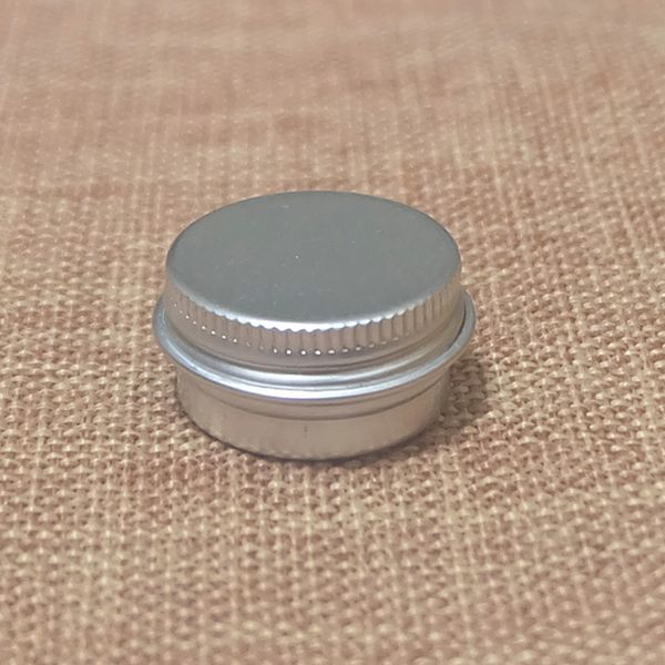 

wholesale- 5g aluminum jars small cosmetic cream sample packaging container empty lip blam storage bottles