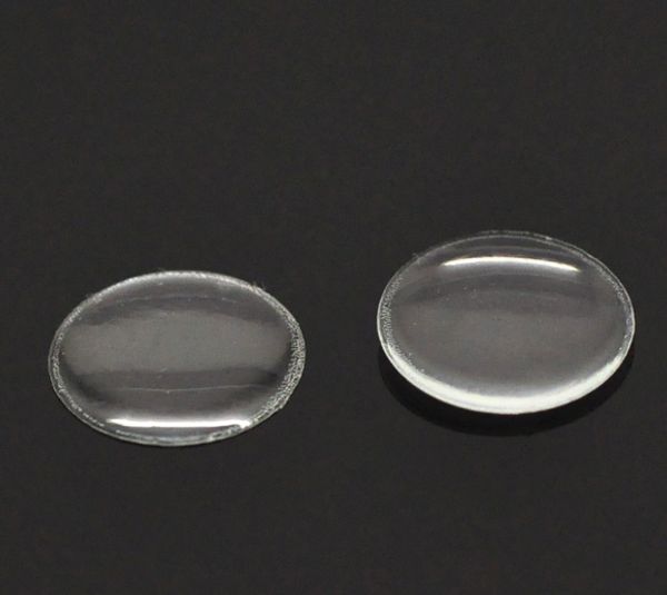 Wholesale-Hot Sale 204 Clear Round Epoxy Domes Resin Stickers 12mm Dia. (Over $100 Free Express)