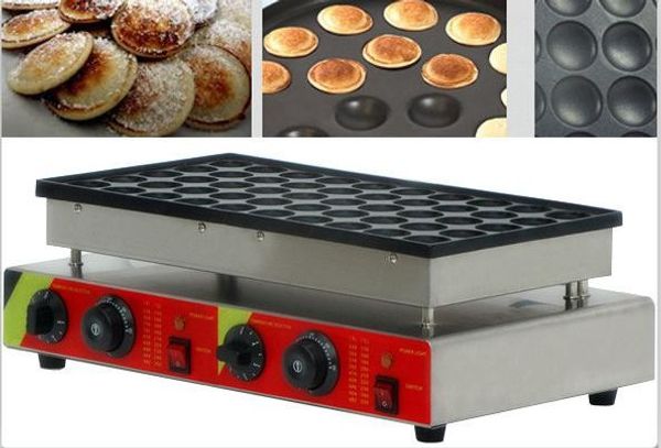 Kommerzieller CE 110V/220V NO-Stick 50 Löcher holländischer Poffertjes-Grill Mini-Pfannkuchenmaschine elektrischer Pfannkuchenhersteller Poffertjes Grill