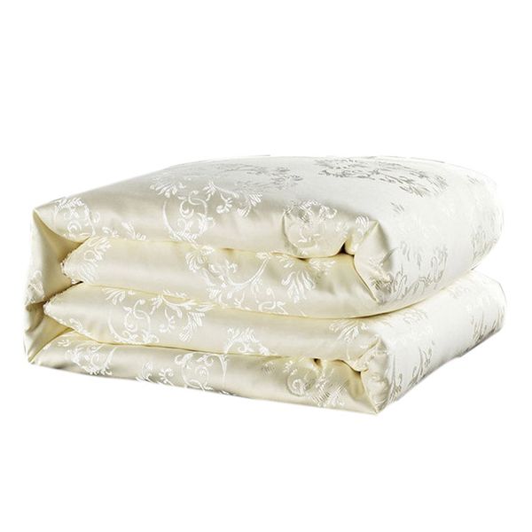 

wholesale- luxury comforter white mulberry silk filling duvet quilted quilt summer&winter warm comforters king queen size bedding quilts