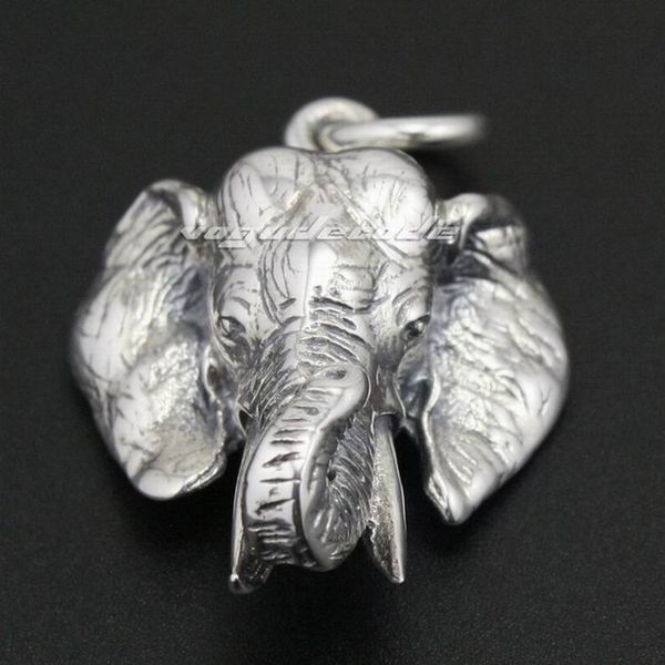 

big wild elephant 925 sterling silver mens biker punk pendant 8c025 just pendant