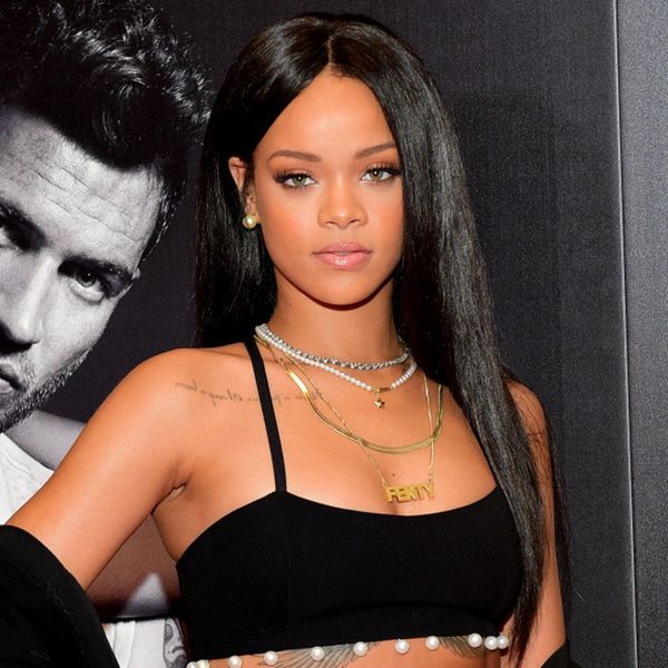 Beautiful Rihanna Wigs Natural Black Straight Full Lace Wigs