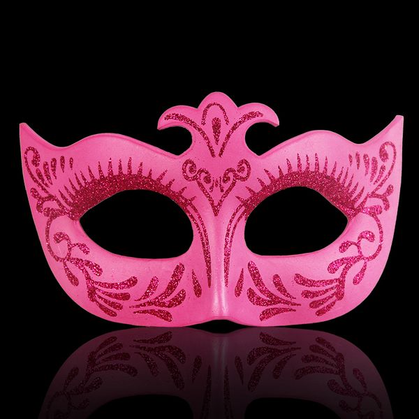 

Color Venice Party Mask Half Face Masquerade Dancing PVC Mask Festival Cosplay Performance Props 10pcs/lot SD861
