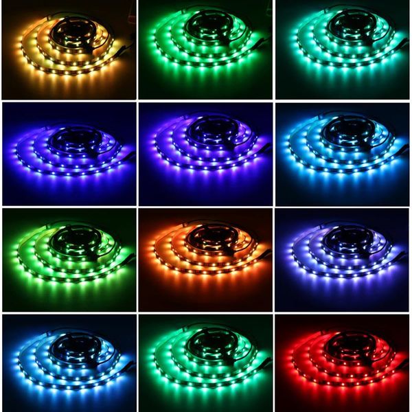 

vchunag 5v usb 5050 rgb led strip light kit for hdtv deskpc background bias lighting