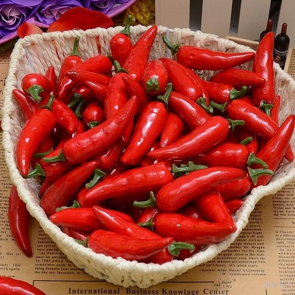 Artificial Simulation Red Pepper Plastic Chili Artificial