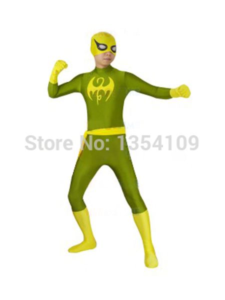 

iron fist marvel x-men superhero halloween party cosplay zentai suit, Black;red