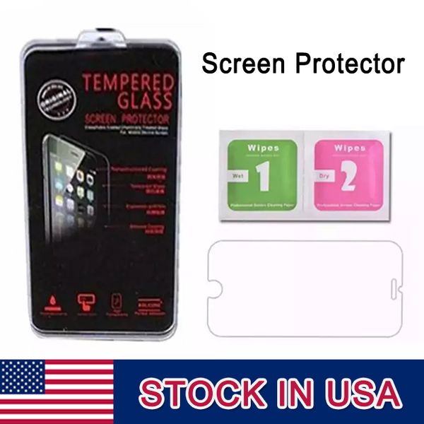 

screen protector 0.3mm tempered glass 2.5d explosion shatter explosion proof film in pack for iphone with dhl