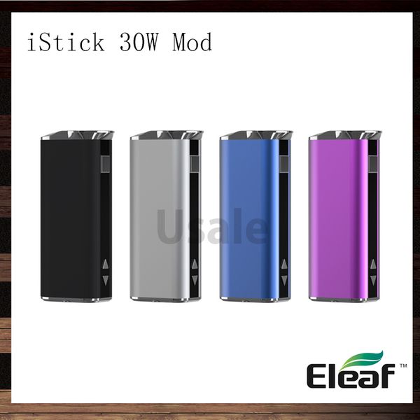 

Eleaf iStick 30 Вт Mod аккумулятор с OLED-экраном ismoka iStick 2200 мАч электронная сигаретная батарея VV VW Mod 100% оригинал 24 часа доставка