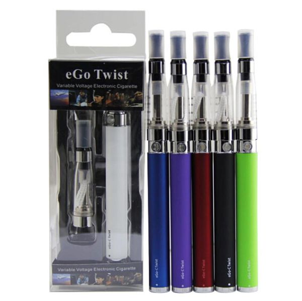 

ce4 ego-c c pack blister twist pens tanks variable 1100mah ego twist 900mah voltage for 650mah e cigarettes battery vape kit starter ki svfi