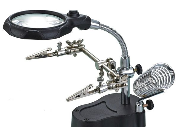 

10 раз железо сварочная станция 10 раз лупа многофункциональный hd настольная лупа со светодиодной лампой ремонт, электрический утюг стенд