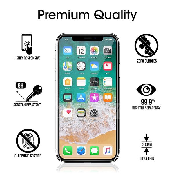 

Tempered Glass Film Screen Protector for Iphone X Iphone 7 Plus Iphone 6S Plus 5S Samsung S7 S6 Note 5 G530 Without Package