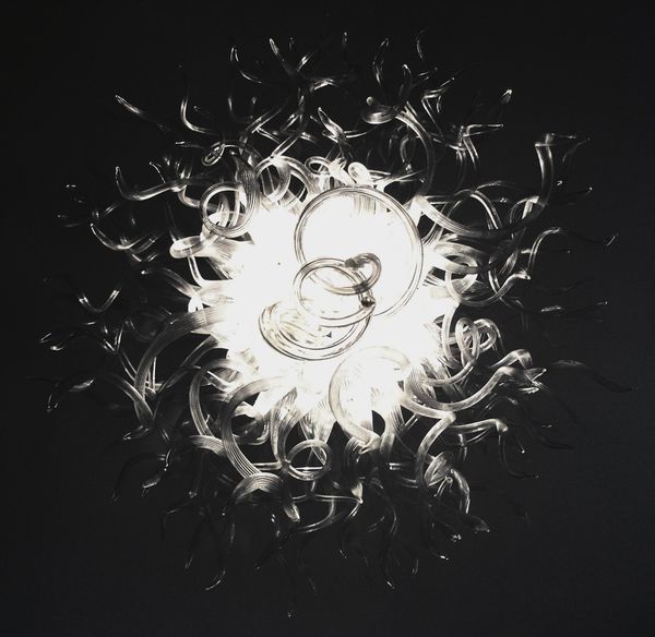 

color/size customized ce/ul certificate professional design contemporary clear murano glass chandelier light