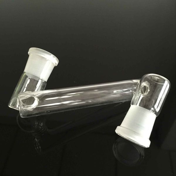 Adaptador suspenso de vidro para cachimbos de água bongos macho 10mm 14mm 18mm adaptador de junta transparente