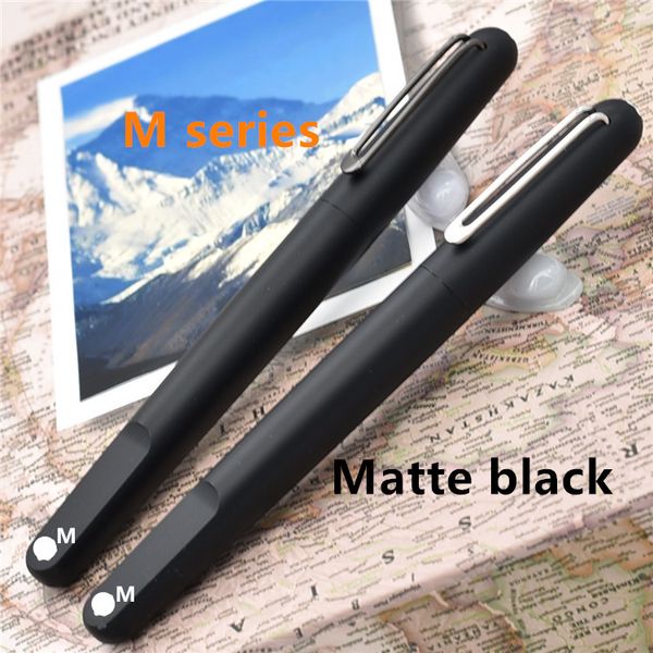 

new limited edition m series matte black resin mb ballpoint pen with magnetic closure cap luxury pens for writing with gift