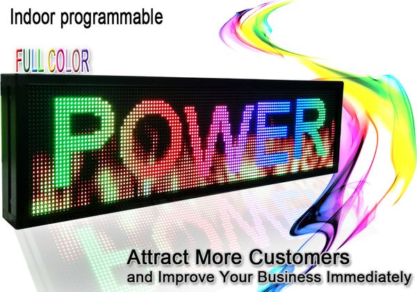 

26" x8 " дисплей сид полного цвета знака p5 объявления сид крытого