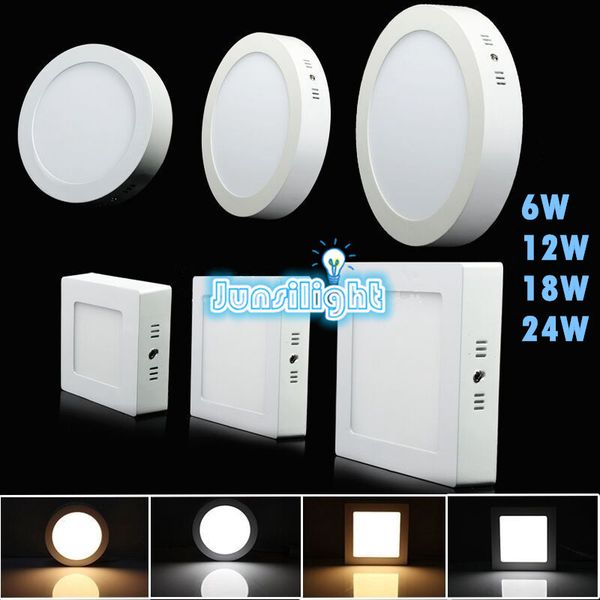 

6w 12w 18w 24w square led panel light surface mounted led downlight lighting led ceiling down spotlight 110-240v + drivers