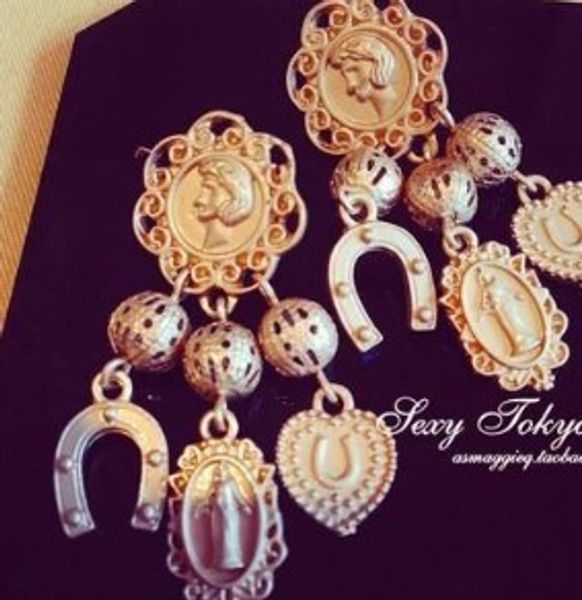 

gold color drops lady;s earings (5.3*2cm (xcdxl) diyyyy