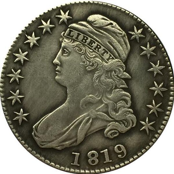 

1819 бюст половина доллара Монета копия бесплатная доставка