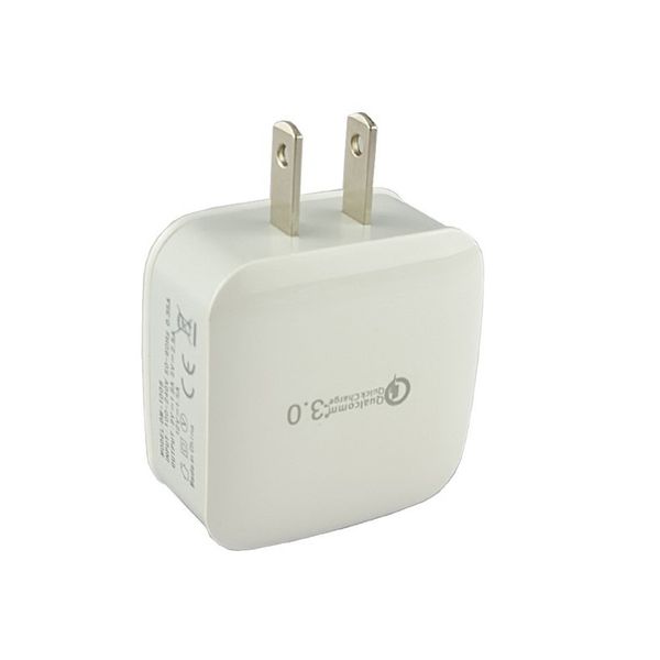 

Top Qualtiy QC 3.0 US EU Adaptive Fast Charging Home Travel Wall Charger Plug cable usb cable For Samsung Galaxy 2017 2018