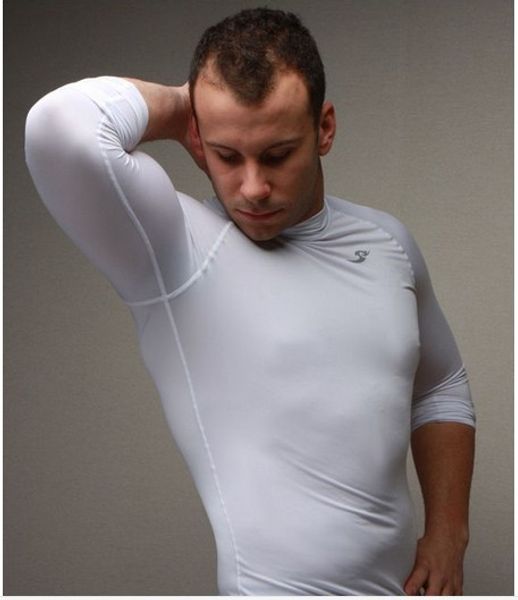 

wholesale-men's t shirts casual-shirt long sleeve fitness ropa hombre compression skate sport bodybuilding gym hip hop clothing tshirt, White;black