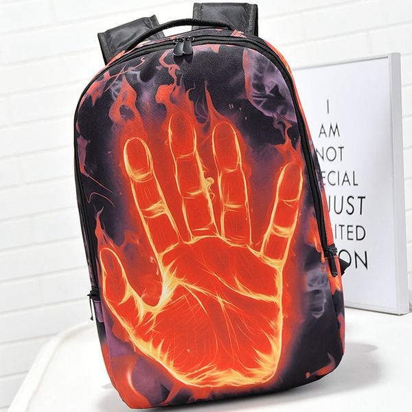 

fire palm backpack cool style day pack street school bag hip hop packsack quality rucksack sport schoolbag outdoor daypack