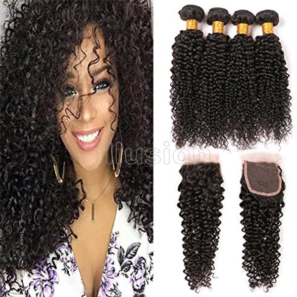 Illusion 100 Virgin Hair Human Hair Extensions 4 Bundles With