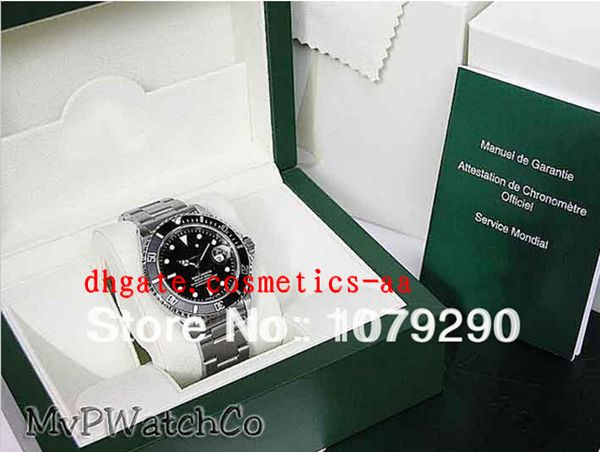 

luxury watches original box black ceramic bezel dial 116610 16610 stainless steel automatic mens men's watch watches, Slivery;brown