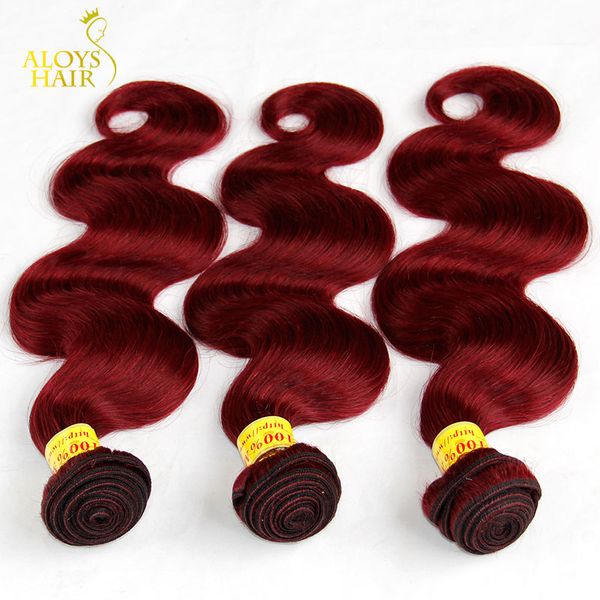 

burgundy malaysian body wave hair grade 8a malaysian virgin hair weave bundles 3/4pcs wine red 99j remy human hair extensions tangle free, Black
