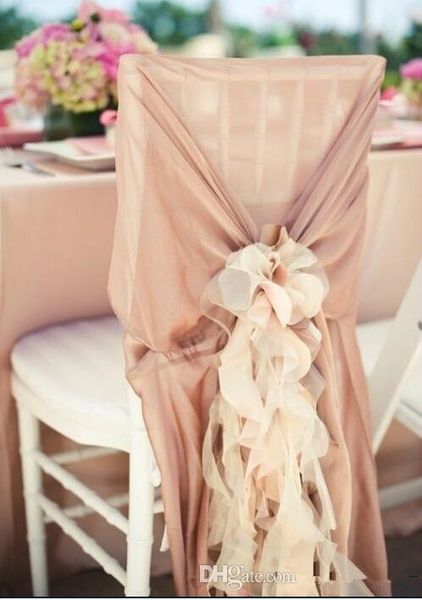 2019 2015 Chiffon Choose Colors Chair Sashes Sample With Ruffles Colorful Chair Decorations Wedding Accessories Wedding Decorations From Enjoyprom