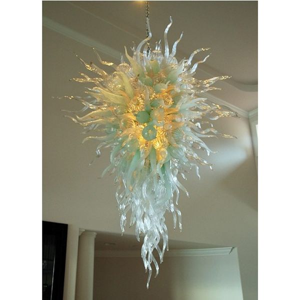 Hot Ing Led Hanging Murano Glass Pendant Light 100 Hand Blown Modern Art Designed Chandelier Used For Hotel Restaurant Decoration Track