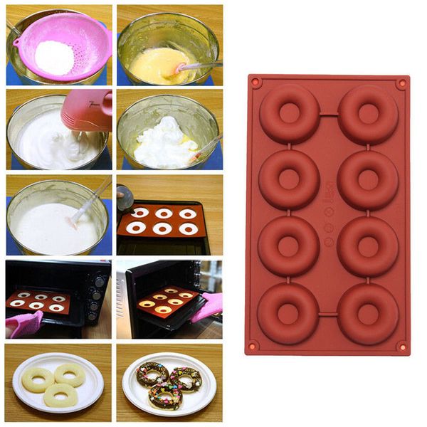 2019 Whole 8 18 Cavity Diy Donut Shape Round In Sweet Candy Jelly Fondant Cake Chocolate Mold Silicone Tool Baking Pan From Rosaling 34 23