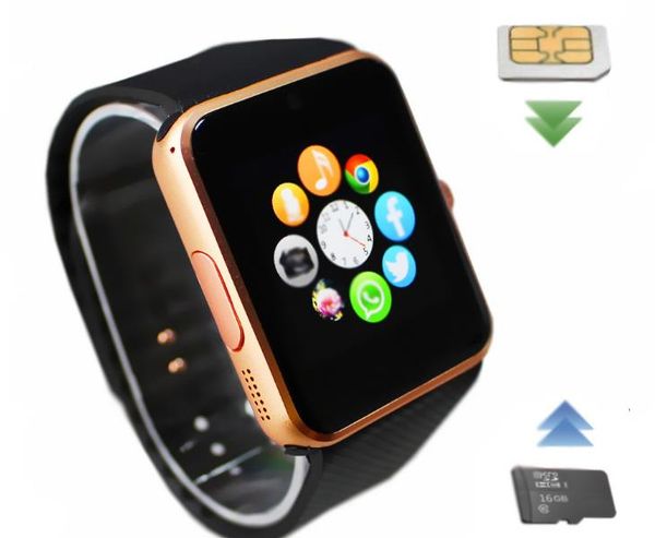 

GT08 Bluetooth Smart Watch DZ09 SmartWatchs NFC Health для Android Samsung и IOS Apple, iPhone смартфон браслет