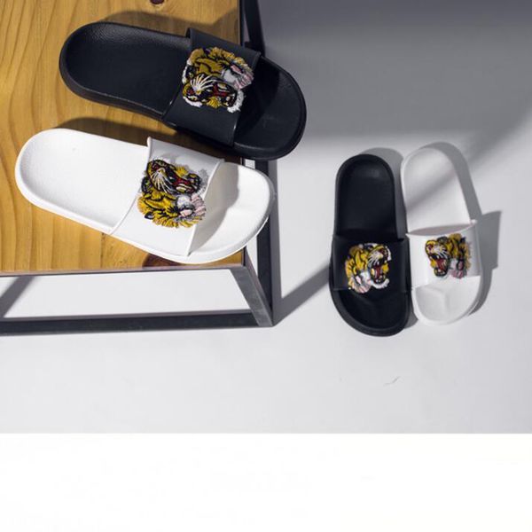 

fashion design leather men's slippers summer leather slippers comfortable sandals slides beach sandal outdoor men slipper shoes, Black