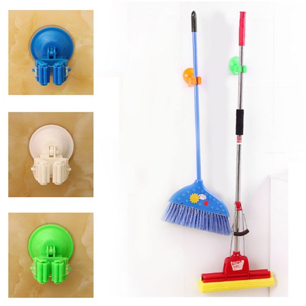 

wholesale- mop broom suction cup holder wall vacuum hanger house organizer storage new