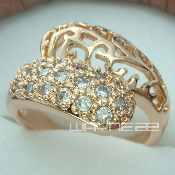 

18k желтое золото gf обручальное обручальное кольцо r183 размер 7.5-8.5, Silver