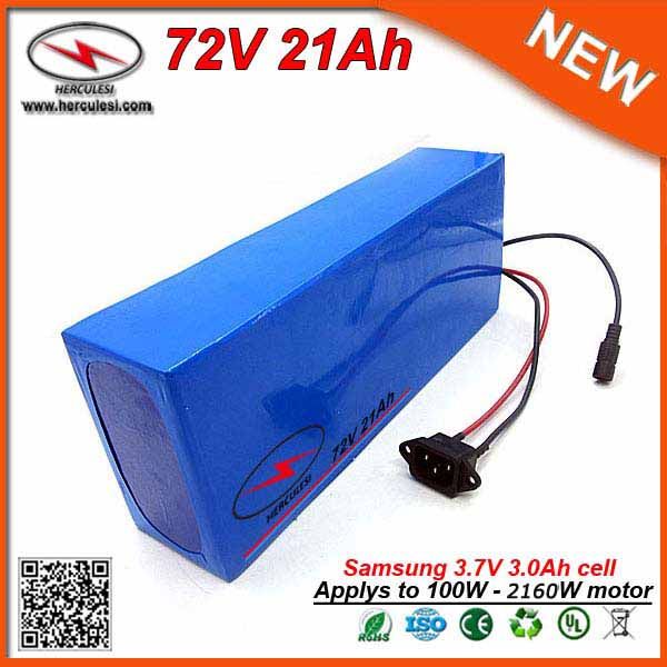

deep cycle 72v battery 21ah lithium ion battery pack 2160w electric scooter battery with 30a bms samsung 18650 cell 2a charger