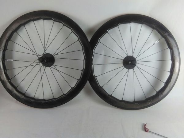 

2018 n w 454 decal 25x60mm dimple wheel 700c road bike full carbon wheel et clincher rim wavy crow 039 feet brake urface