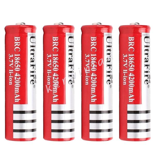 

new version 18650 4200mah rechargeable lithium li-ion battery for electronic cigarette led camera laser flashlight e-cig
