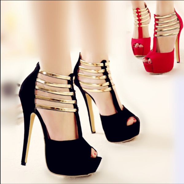 

2019 Новый Роскошный Золотой Ремешок Бальные Танцы Обувь На Высоких Каблуках Санда