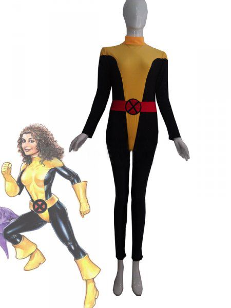 

x-men kitty pryde shadowcat spandex superhero costume party halloween cosplay party zentai suit, Black;red