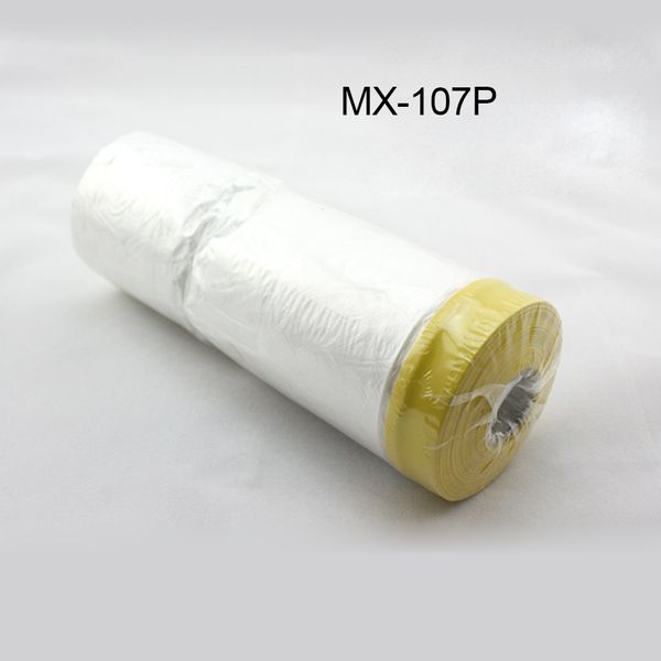 

3.6'x 98' /roll plasti dip use pvc clear car spray paint protection film pre-taped plastic drop film for car substrate protection