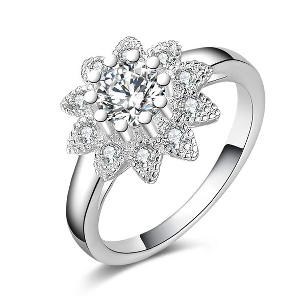 

new 925 sterling silver fashion jewelry fashion classic diamond ring sell girl gift 1502