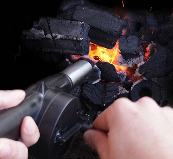 

новый 25*8 см открытый приготовления барбекю вентилятор воздуходувки для барбекю огонь сильфон ручной инструмент для пикника кемпинг барбекю