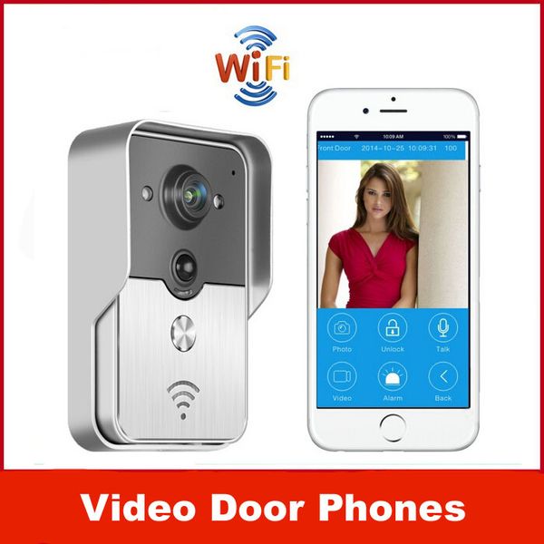 

wireless wifi doorbell camera ip video door phone intercom kit support wireless unlock android ios appdepartments or villas