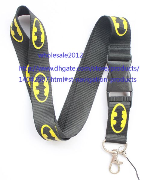 

20pcs batman detachable lanyard for mp3/4 cell phone key ds lite wholesale ch-1