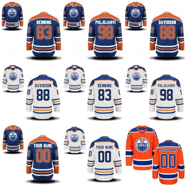 

Edmonton Oilers Hockey Jerseys 55 Mark Letestu Eric Gryba BENOIT POULIOT OSCAR KLEFBOM Matthew Benning 88 Brandon Davidson Hockey Jerseys