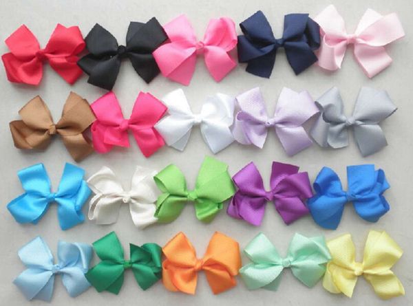 Coreano 3 polegadas Grosgrain Ribbon Hairbows best seller do bebé acessórios para o cabelo arco com cabelo Clipe bobbles Boutique Grampos Cabelo Ornamentos